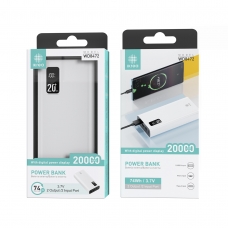 IKREA WD8472 POWER BANK CON 2USB+MICRO*1 TYPE-C*1 20000MAH 74WH/3.7V BLANCO