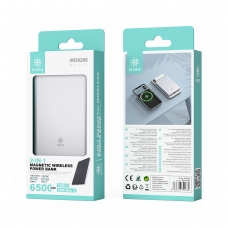 IKREA WD9266 POWER BANK MAGNÉTICO 2 EN 1 6500MAH PLATA