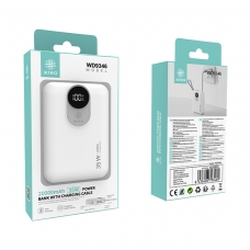 IKREA WD9346 POWER BANK CON CABLE INTEGRADO Y DISPLAY 35W 20000MAH BLANCO