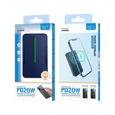 ISER SD2000 POWER BANK MAGNÉTICO INALÁMBRICO PD20W 5000MAH AZUL