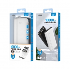 ISER SD2001 POWER BANK 10000MAH 2.1A CARGA RÁPIDA BLANCO