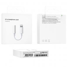 ED003 ADAPTADOR DE LIGHTNING A TOMA PARA AURICULARES DE 3.5MM BLANCO