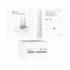 PC008 ADAPTADOR DE CORRIENTE 2 PUERTOS USB-C+C 35W BLANCO