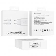 SA2000 CARGADOR RÁPIDO CON CABLE USB-C TO USB-C 25W BLANCO(ENVASE VIEJO)