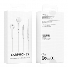 SE002 AURICULARES CON MICRÓFONO 3.5MM BLANCO