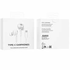 SE004 AURICULARES IN-EAR CON CONECTOR USB-C PARA NOTE 10+ BLANCO