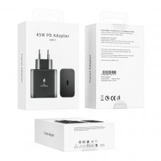 SP004 PD CARGADOR USB-C SIN CABLE 45W NEGRO