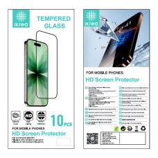 IKREA PROTECTOR TEMPLADO HD PARA IPHONE 13/13 PRO/IPHONE 14/16E/17E NEGRO(10PCS)