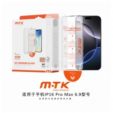 LUXURY PROTECTOR DE CRISTAL HD CON HERRAMIENTA DE AUTO ALINEADO PARA IPHONE 16 PRO MAX(PACK DE 20PCS)