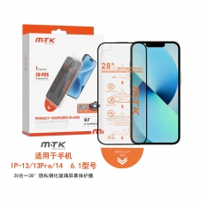 LUXURY PROTECTOR DE CRISTAL PRIVACIDAD CON HERRAMIENTA DE AUTO ALINEADO PARA IPHONE 13/13 PRO/14(PACK DE 20PCS)