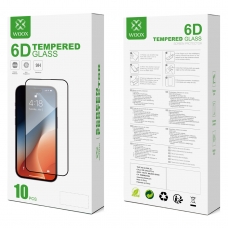 WOOX PROTECTOR TEMPLADO 6D PARA IPHONE 12 MINI NEGRO(10PCS)