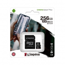 KINGSTON MICRO SD DE 256GB CLASE 10 100MB/S