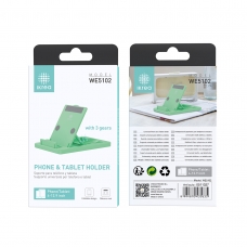 IKREA WE5102 SOPORTE UNIVERSAL AJUSTABLE CON 6 POSICIÓNES PARA MÓVIL Y TABLET(4-12.9 INCH) VERDE