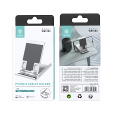 IKREA WE5103 SOPORTE UNIVERSAL AJUSTABLE CON 6 POSICIÓNES PARA MÓVIL Y TABLET(4-12.9 INCH) BLANCO