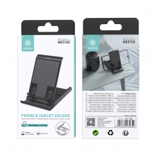 IKREA WE5103 SOPORTE UNIVERSAL AJUSTABLE CON 6 POSICIÓNES PARA MÓVIL Y TABLET(4-12.9 INCH) NEGRO