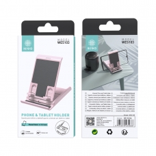 IKREA WE5103 SOPORTE UNIVERSAL AJUSTABLE CON 6 POSICIÓNES PARA MÓVIL Y TABLET(4-12.9 INCH) ROSA