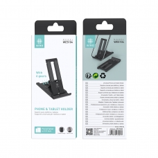 IKREA WE5104 SOPORTE UNIVERSAL AJUSTABLE CON 6 POSICIÓNES PARA MÓVIL Y TABLET(4-12.9 INCH) NEGRO