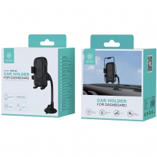 IKREA WE5140 SOPORTE UNIVERSAL CON MANGUERA DOBLABLE PARA SALPICADERO DE COCHE NEGRO