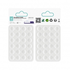 IKREA WE5192 SOPORTE DE SILICONA CON 24 VENTOSAS DE 10MM PARA MÓVIL BLANCO