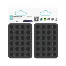 IKREA WE5192 SOPORTE DE SILICONA CON 24 VENTOSAS DE 10MM PARA MÓVIL NEGRO