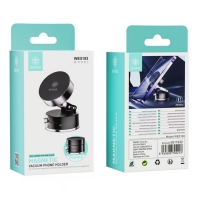 IKREA WE5193 SOPORTE UNIVERSAL MAGNÉTICO CON VENTOSA DE VACÍO PARA COCHE NEGRO