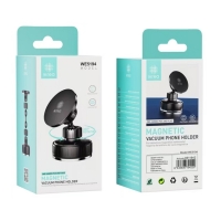IKREA WE5194 SOPORTE UNIVERSAL MAGNÉTICO CON VENTOSA DE VACÍO PARA COCHE 360º ROTACIÓN NEGRO