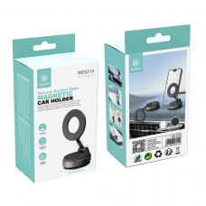 IKREA WE5215 SOPORTE UNIVERSAL MAGNÉTICO DE SUCCIÓN PARA SALPICADERO DEL COCHE NEGRO