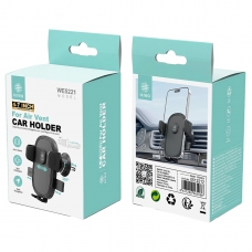 IKREA WE5221 SOPORTE UNIVERSAL DE MÓVIL 4-7´´CON GANCHO 14-28.5MM PARA VENTILACIÓN DE COCHE NEGRO