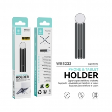 IKREA WE5232 SOPORTE PLEGABLE CON 4 GARRAS PARA MÓVIL Y TABLET 4-12.9´´PLATA