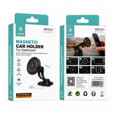 IKREA WE5241 SOPORTE UNIVERSAL MAGNÉTICO DE MÓVIL PARA SALPICADERO DE COCHE NEGRO