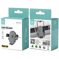 IKREA WE5256 SOPORTE UNIVERSAL DE MÓVIL CON GANCHO PARA VENTILACIÓN DE COCHE NEGRO
