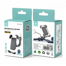IKREA WE5264 SOPORTE UNIVERSAL DE MÓVIL 4-7" ABS CON BRAZO FLEXIBLE PARA MOTO NEGRO
