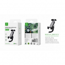 MX0161 Motorcycle Phone Holder For 4-7" ABS-Negro
