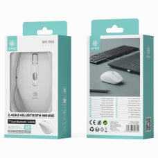 IKREA WG7095 RATÓN BLUETOOTH 6D 2.4GHZ 800/1200/1600DPI BLANCO
