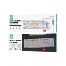 IKREA WG7099 TECLADO DE JUEGO 105 KEYS CON CABLE 1.5M RETROILUMINADO LED BLANCO