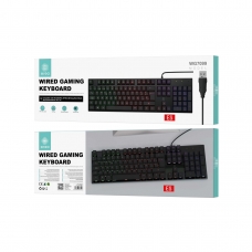 IKREA WG7099 TECLADO DE JUEGO 105 KEYS CON CABLE 1.5M RETROILUMINADO LED NEGRO
