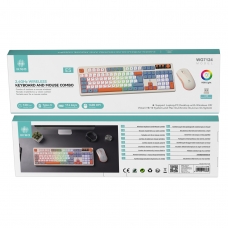IKREA WG7124 COMBO DE TECLADO 114 TECLAS Y RATÓN 1600DPI INALÁMBRICOS 2.4GHZ MULTICOLOR