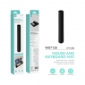 IKREA WG7128 ALFOMBRILLA DE RATÓN Y TECLADO 900*400*3MM NEGRO