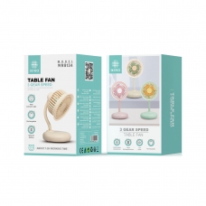 IKREA WR9134 VENTILADOR DE MESA 3 VELOCIDADES 500MAH 76*76*140MM AMARILLO