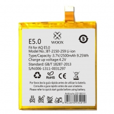 WOOX BATERÍA BT-2150-259 PARA BQ AQUARIS E5.0 2500MAH 3.7V 9.25WH