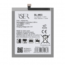 ISER BATERÍA BL-M03 PARA LG K22 LM-K200EMW/K22 PLUS 3000MAH