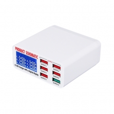 SCHEMATIC WLX-896 cargador rápido 6 puertos USB con pantalla digital LCD QC3.0 40W 