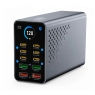 WLX-G3 ESTACIÓN DE CARGA DE ESCRITORIO GAN³ 140W – 10 EN 1 CON PANTALLA DIGITAL – 6 USB‑C + 4 USB‑A – CARGA RÁPIDA PD 3.1 / QC 3.0 / PPS