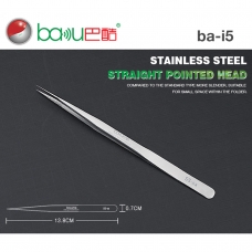 BAKU BK-i5 SS -SA  pinza profesional punta recto