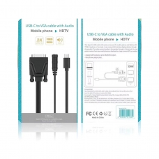 91186 USB-C TO VGA CABLE WITH AUDIO