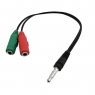 CABLE CONVERTIDOR DE JACK 3.5MM 2 HEMBRAS Y 1 MACHO