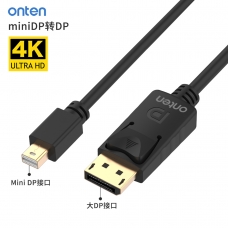 ONTEN DP101 CABLE MINI DP(MACHO) TO DP(MACHO) 2M NEGRO