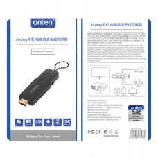 ONTEN OTN-7573Q Dispositivo en pantalla inalámbrico Airplay movil/Ordenador HD