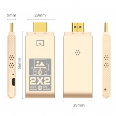ONTEN OTN-7573 Adaptador de espejo HDTV inalámbrico ISO y ANDROID y con cable