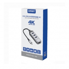 ONTEN OTN-95118H USB-C TO HDMI ADAPTADOR CON USB 3.0 HUB
